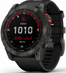 Умные часы Garmin Fenix 7X, Solar Titane Gray 0100254101