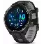 Умные часы Garmin Forerunner 965 Carbon Gray DLC Titanium Bezel with Black Case and Black/Powder Gray Silicone Band 0100280910, Black