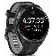 Умные часы Garmin Forerunner 965 Carbon Gray DLC Titanium Bezel with Black Case and Black/Powder Gray Silicone Band 0100280910, Black