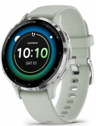 Умные часы Garmin Venu 3S silver stainless, Sage Grey
