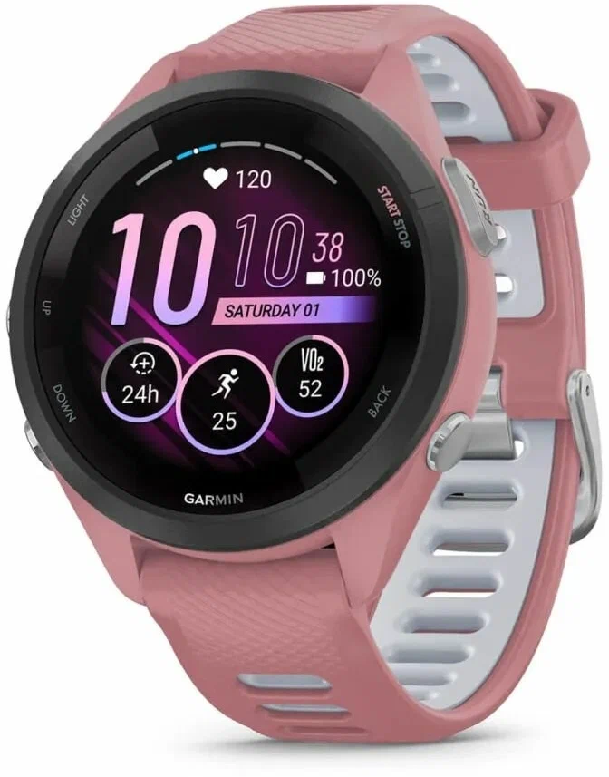 Часы Garmin Forerunner 265s Music, 42 мм, 0100281005, Pink