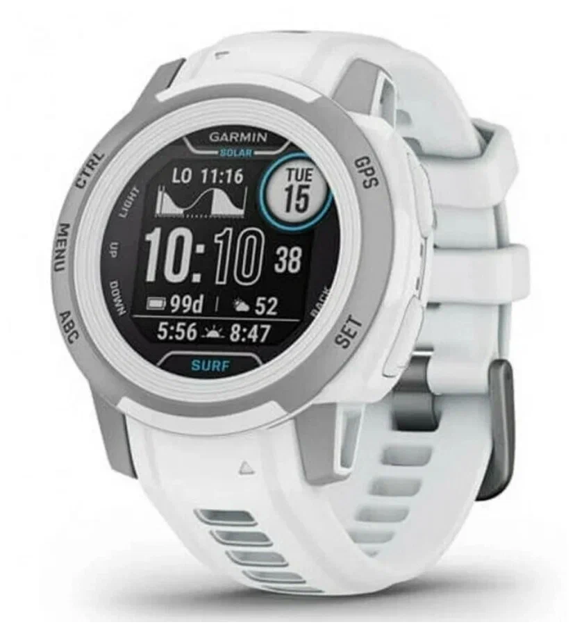 Умные часы Garmin Instinct 2s Solar 0100256411, White, белый