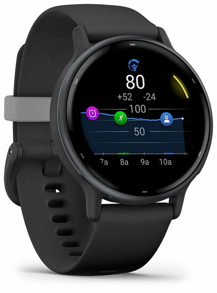 Умные часы Garmin Vivoactive 5 Slate 0100286210	, Black, черный